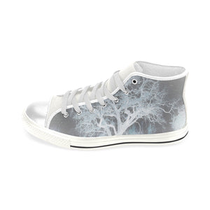 Spooky Tree Negative Men’s Classic High Top Canvas Shoes (Model 017)