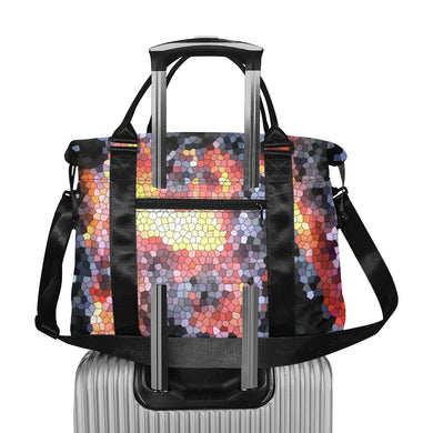 Molten Flames Mosaic Large Capacity Duffle Bag (Model 1715)