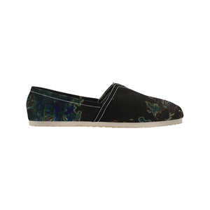 Feathery Flames Glowing Unisex Classic Canvas Slip-On (Model 1206)