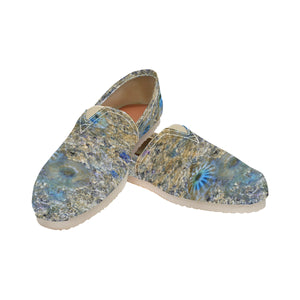 Jellyfish Blooms Blue Unisex Classic Canvas Slip-On (Model 1206)