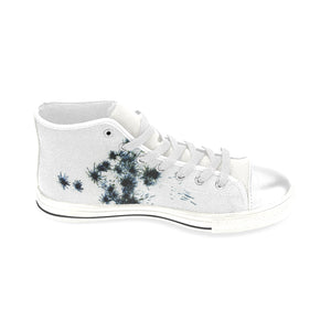 Fireworks Flowers Negative Men’s Classic High Top Canvas Shoes (Model 017)