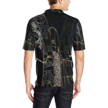 Load image into Gallery viewer, Surfboards Glowing Men&#39;s All Over Print Polo Shirt (Model T55)