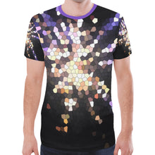 Load image into Gallery viewer, Fireworks Star Mosaic New All Over Print T-shirt for Men (Model T45)