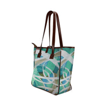 Load image into Gallery viewer, Abstract Circles Aqua Classic Tote Bag (Model 1644)