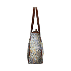 Marbled Abstract Mosaic Classic Tote Bag (Model 1644)