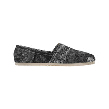 Load image into Gallery viewer, Dark Paisley Black and White Unisex Classic Canvas Slip-On (Model 1206)