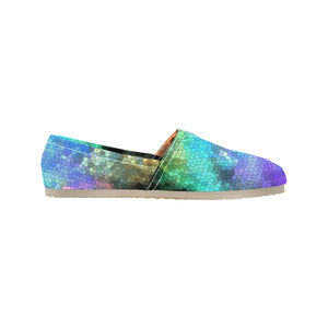 Splash of Color Negative Mosaic Unisex Classic Canvas Slip-On (Model 1206)