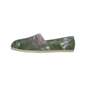 Arkansas Dogwood and Red Bud Flower Unisex Classic Canvas Slip-On (Model 1206)