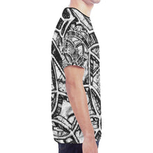 Load image into Gallery viewer, Stained Glass Black and White Outline New All Over Print T-shirt for Men (Model T45)