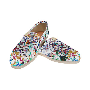 Holiday Paisley Negative Mosaic Unisex Classic Canvas Slip-On (Model 1206)