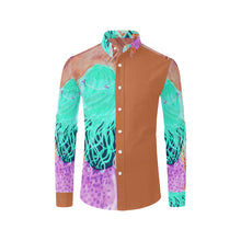 Load image into Gallery viewer, Mermaid MMZ Pink Men&#39;s All Over Print Casual Dress Shirt (Model T61)