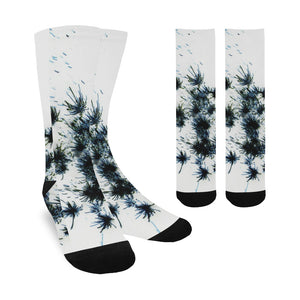 Fireworks Flowers Negative Trouser Socks (For Men)