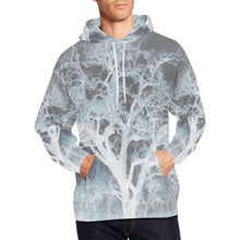 Load image into Gallery viewer, Spooky Tree Negative All Over Print Hoodie for Men/Large Size (USA Size) (Model H13)