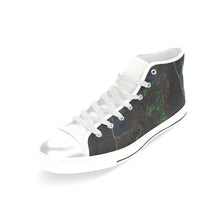 Load image into Gallery viewer, Sea of Flames Glowing Women&#39;s Classic High Top Canvas Shoes (Model 017)