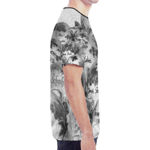 Load image into Gallery viewer, Painted Skulls Black and White New All Over Print T-shirt for Men (Model T45)