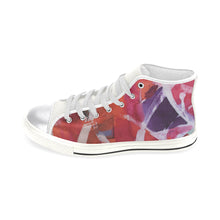 Load image into Gallery viewer, Abstract Circles Women&#39;s Classic High Top Canvas Shoes (Model 017)