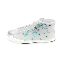 Load image into Gallery viewer, Fireworks Spray Negative Women&#39;s Classic High Top Canvas Shoes (Model 017)