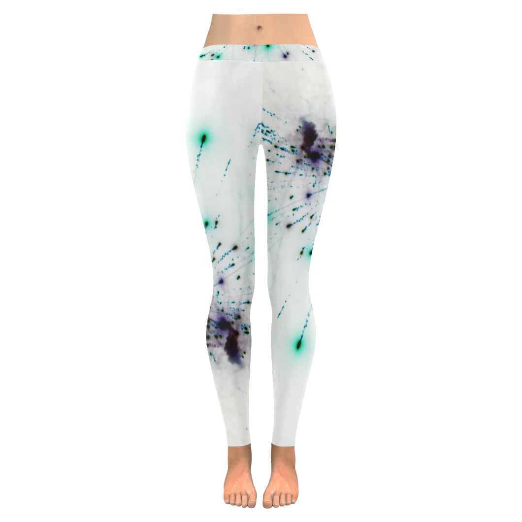 Fireworks Spray Negative Low Rise Leggings (Invisible Stitch) (Model L05)