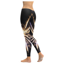 Load image into Gallery viewer, Fireworks Star Yellow Low Rise Leggings (Invisible Stitch) (Model L05)