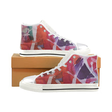 Load image into Gallery viewer, Abstract Circles Women&#39;s Classic High Top Canvas Shoes (Model 017)