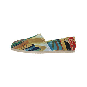 Surfboards Unisex Classic Canvas Slip-On (Model 1206)