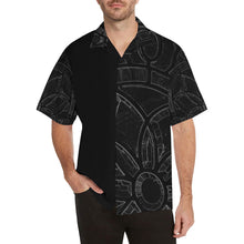 Load image into Gallery viewer, Stained Glass Glowing Hawaiian Shirt (Model T58)