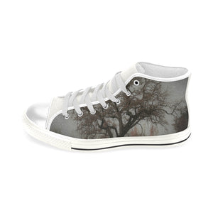 Spooky Tree Men’s Classic High Top Canvas Shoes (Model 017)