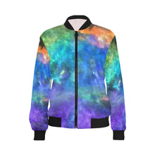 Load image into Gallery viewer, Splash of Color Negative All Over Print Bomber Jacket for Women (Model H36)