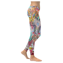 Load image into Gallery viewer, Graffiti Abstract Mosaic Low Rise Leggings (Invisible Stitch) (Model L05)