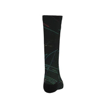 Load image into Gallery viewer, Abstract Circles Glowing Trouser Socks (For Men)