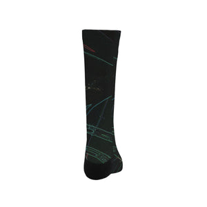 Abstract Circles Glowing Trouser Socks (For Men)