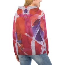 Load image into Gallery viewer, Abstract Circles All Over Print Hoodie for Women (USA Size) (Model H13)