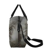 Load image into Gallery viewer, Spooky Tree Black and White Large Capacity Duffle Bag (Model 1715)