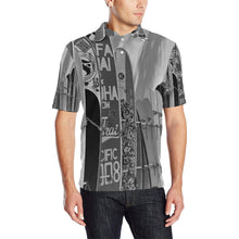 Load image into Gallery viewer, Surfboards Black and White Men&#39;s All Over Print Polo Shirt (Model T55)