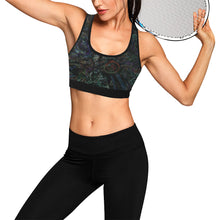 Load image into Gallery viewer, Graffiti Abstract Glowing Women&#39;s All Over Print Sports Bra (Model T52)