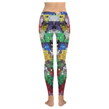 Load image into Gallery viewer, Oil Paints Mosaic Low Rise Leggings (Invisible Stitch) (Model L05)