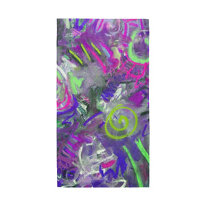 Graffiti Abstract Purple Multifunctional Headwear