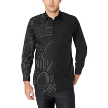 Load image into Gallery viewer, Stained Glass Glowing Men&#39;s All Over Print Casual Dress Shirt (Model T61)