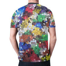 Load image into Gallery viewer, Oil Paints Mosaic New All Over Print T-shirt for Men (Model T45)