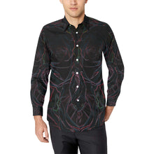 Load image into Gallery viewer, Rose Bouquet Flower Glowing Men&#39;s All Over Print Casual Dress Shirt (Model T61)