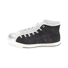 Load image into Gallery viewer, Rose Bouquet Flower Glowing Women&#39;s Classic High Top Canvas Shoes (Model 017)