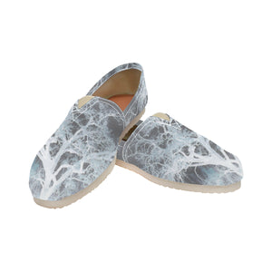 Spooky Tree Negative Unisex Classic Canvas Slip-On (Model 1206)