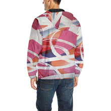 Load image into Gallery viewer, Abstract Circles All Over Print Quilted Windbreaker for Men (Model H35)