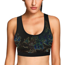 Load image into Gallery viewer, Sea of Flames Glowing Women&#39;s All Over Print Sports Bra (Model T52)