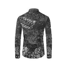 Load image into Gallery viewer, Dark Paisley Black and white Men&#39;s All Over Print Casual Dress Shirt (Model T61)