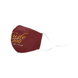 suite100burgundy 3D Mouth Mask with Drawstring (60 Filters Included) (Model M04) (Non-medical Products)