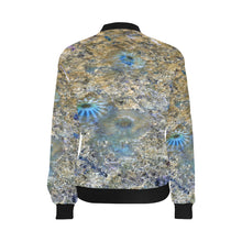 Load image into Gallery viewer, Jellyfish Blooms Blue All Over Print Bomber Jacket for Women (Model H36)