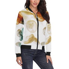 Load image into Gallery viewer, Jellyfish Negative All Over Print Bomber Jacket for Women (Model H36)