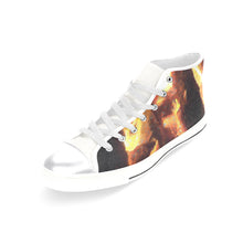 Load image into Gallery viewer, Sea of Flames Colored Pencil Women&#39;s Classic High Top Canvas Shoes (Model 017)