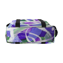 Load image into Gallery viewer, Abstract Circles Purple Large Capacity Duffle Bag (Model 1715)